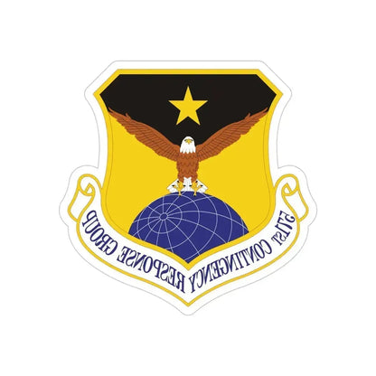 571st Contingency Response Group (U.S. Air Force) REVERSE PRINT Transparent Die-Cut STICKER 5 Inch Die-Cut Transparent - The Sticker Space