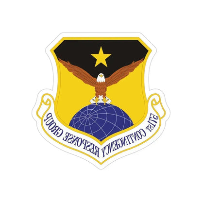 571st Contingency Response Group (U.S. Air Force) REVERSE PRINT Transparent Die-Cut STICKER 6 Inch Die-Cut Transparent - The Sticker Space