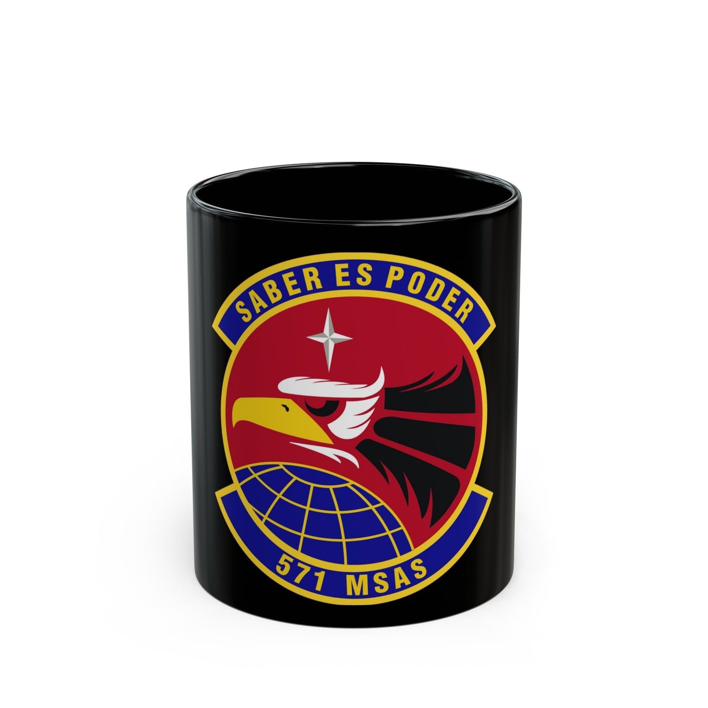 571st Mobility Support Advisory Squadron (U.S. Air Force) Black Coffee Mug-11oz-The Sticker Space