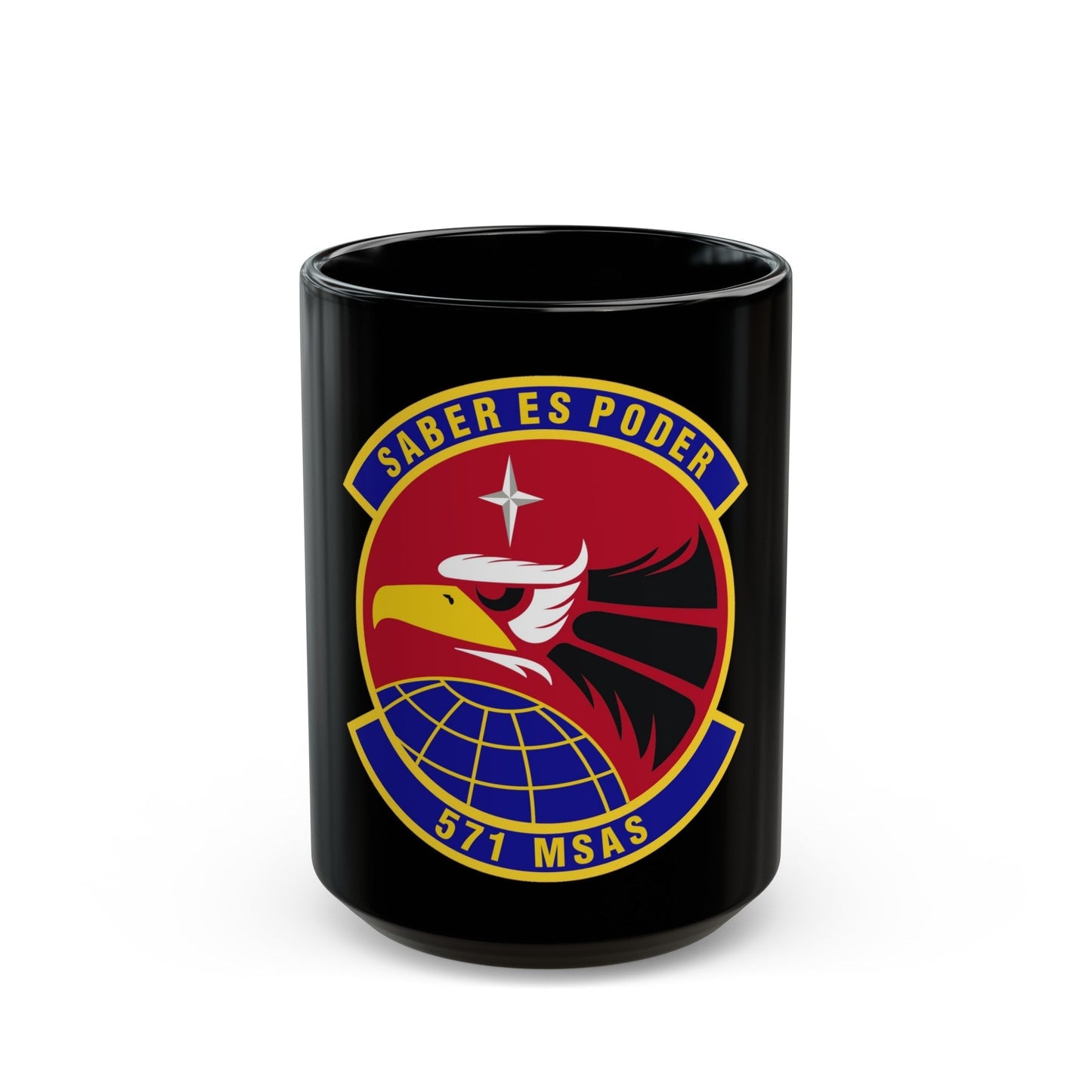 571st Mobility Support Advisory Squadron (U.S. Air Force) Black Coffee Mug-15oz-The Sticker Space