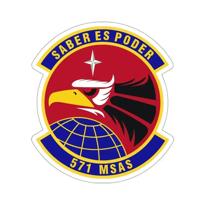 571st Mobility Support Advisory Squadron (U.S. Air Force) STICKER Vinyl Die-Cut Decal 5 Inch - The Sticker Space