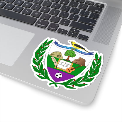 Escudo de Oporapa - Huila (Colombia) (Coat of Arms) STICKER Vinyl Kiss-Cut Decal