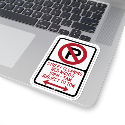 PBOT Road sign P1110D (Oregon) (Road Sign) STICKER Vinyl Kiss-Cut Decal