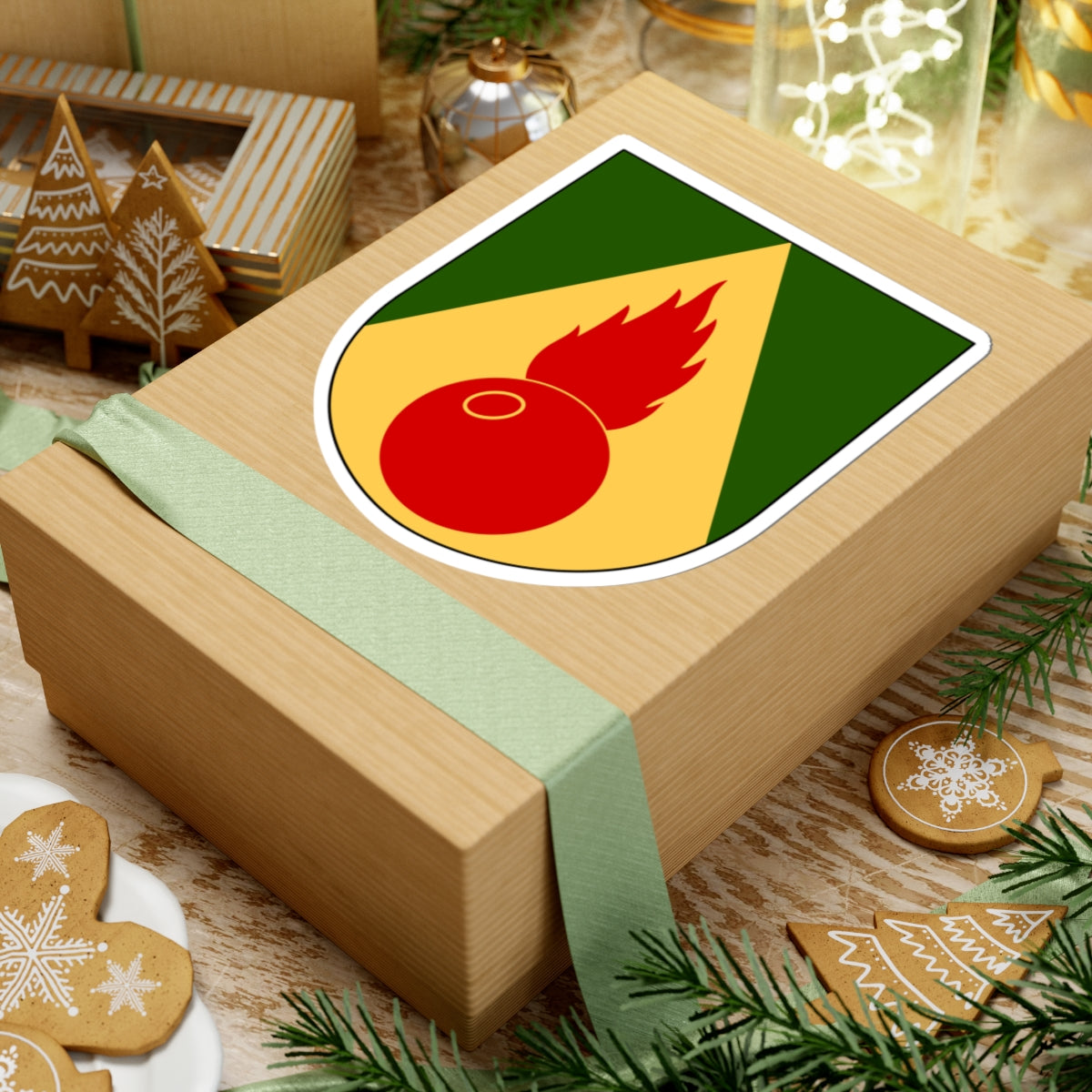 Artilleriregementet 913. kompaniet vapen (Sweden) (Coat of Arms) STICKER Vinyl Kiss-Cut Decal