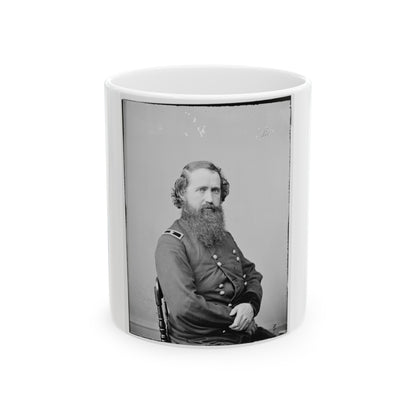 Portrait Of Brig. Gen. Robert Mitchell, Officer Of The Federal Army (U.S. Civil War) White Coffee Mug