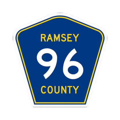 Ramsey County 96 MN (Minnesota) (Road Sign) STICKER Vinyl Kiss-Cut Decal