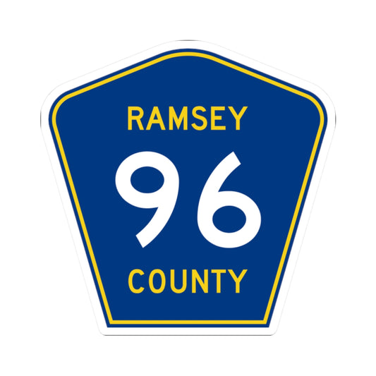 Ramsey County 96 MN (Minnesota) (Road Sign) STICKER Vinyl Kiss-Cut Decal