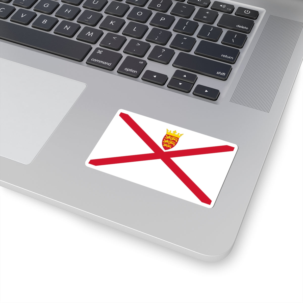 Flag of Jersey (United Kingdom) STICKER Vinyl Kiss-Cut Decal