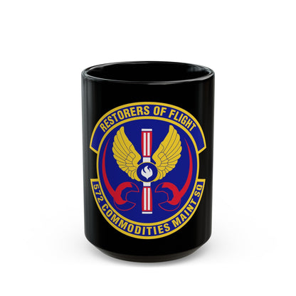 572d Commodities Maintenance Squadron (U.S. Air Force) Black Coffee Mug-15oz-The Sticker Space