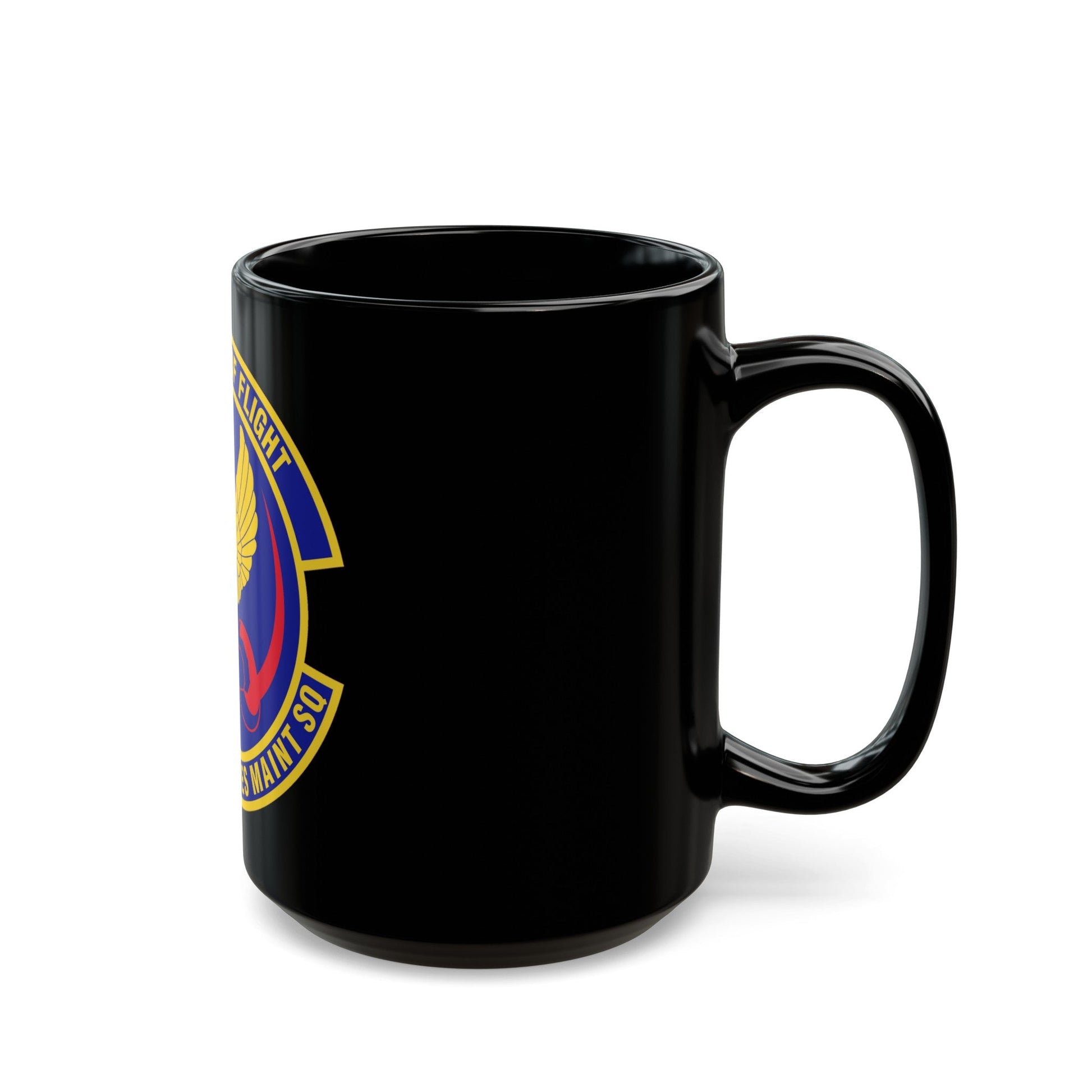 572d Commodities Maintenance Squadron (U.S. Air Force) Black Coffee Mug-The Sticker Space