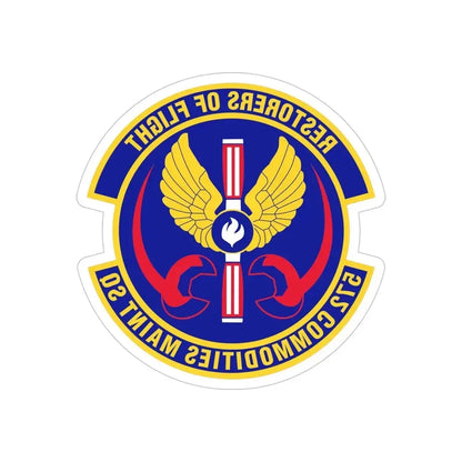 572d Commodities Maintenance Squadron (U.S. Air Force) REVERSE PRINT Transparent Die-Cut STICKER - The Sticker Space