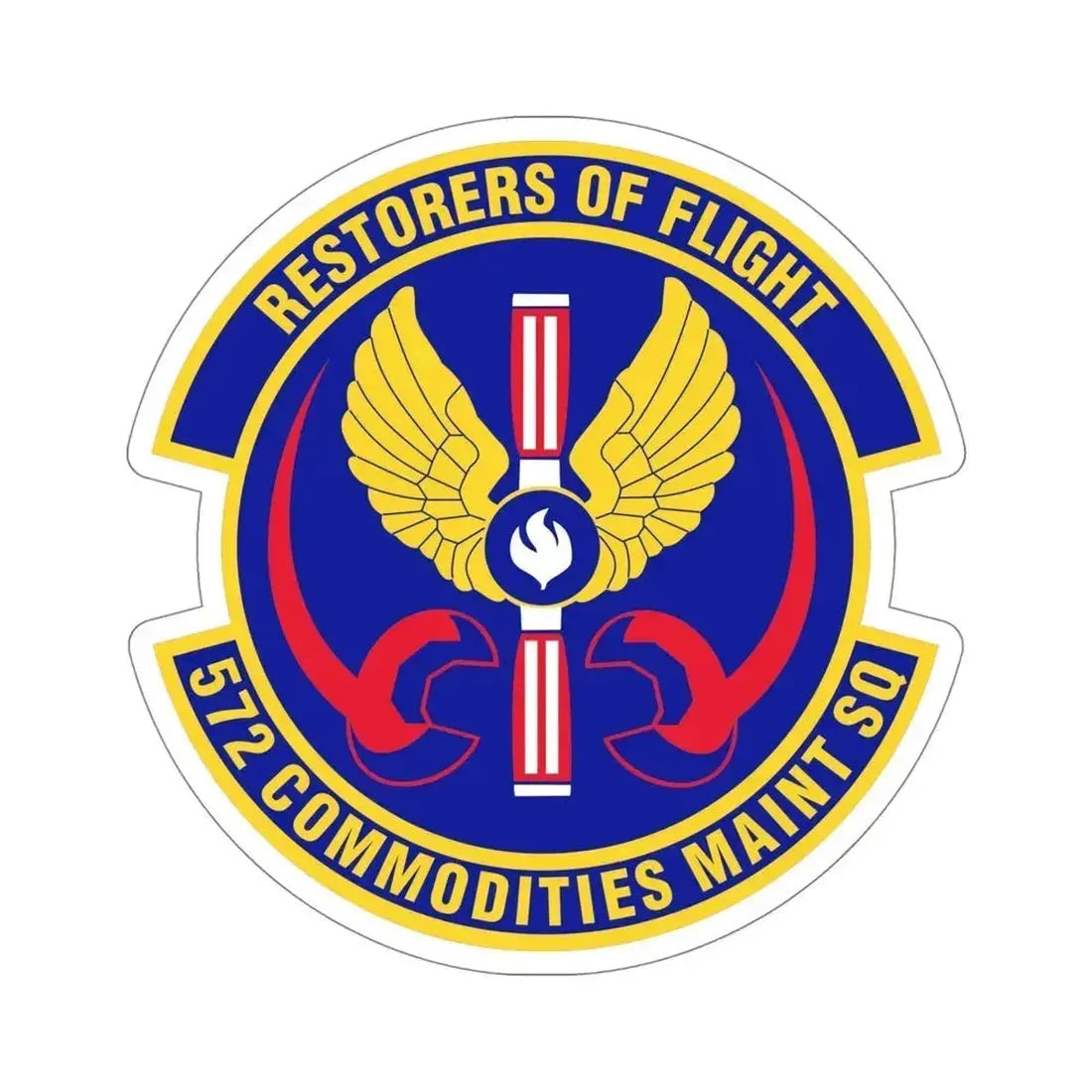 572d Commodities Maintenance Squadron (U.S. Air Force) STICKER Vinyl Die-Cut Decal 5 Inch - The Sticker Space