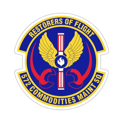 572d Commodities Maintenance Squadron (U.S. Air Force) STICKER Vinyl Die-Cut Decal 5 Inch - The Sticker Space