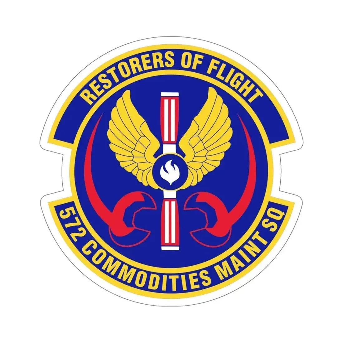 572d Commodities Maintenance Squadron (U.S. Air Force) STICKER Vinyl Die-Cut Decal - The Sticker Space
