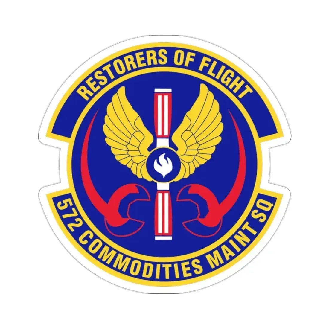 572d Commodities Maintenance Squadron (U.S. Air Force) STICKER Vinyl Die-Cut Decal - The Sticker Space