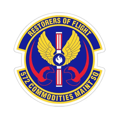 572d Commodities Maintenance Squadron (U.S. Air Force) STICKER Vinyl Die-Cut Decal - The Sticker Space