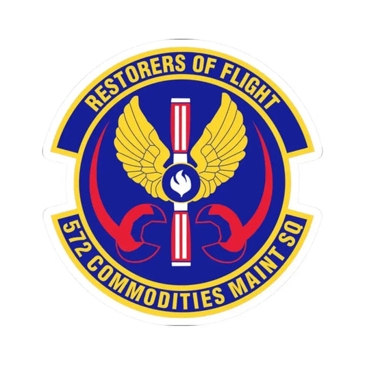 572d Commodities Maintenance Squadron (U.S. Air Force) STICKER Vinyl Kiss-Cut Decal 2 Inch White - The Sticker Space