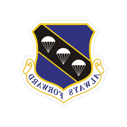 572d Contingency Response Group (U.S. Air Force) REVERSE PRINT Transparent STICKER-2" × 2"-The Sticker Space