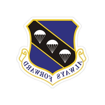 572d Contingency Response Group (U.S. Air Force) REVERSE PRINT Transparent STICKER-4" × 4"-The Sticker Space