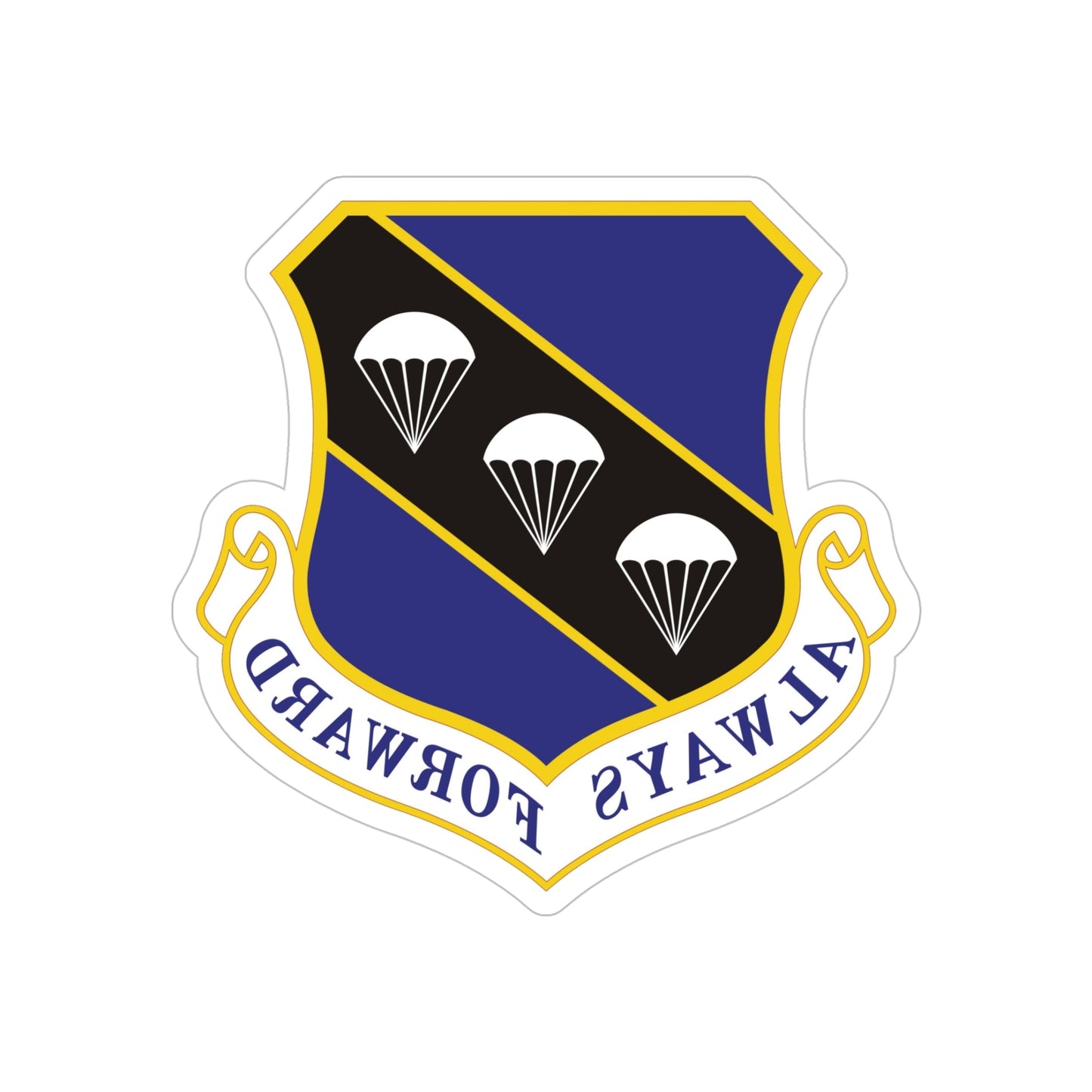 572d Contingency Response Group (U.S. Air Force) REVERSE PRINT Transparent STICKER-5" × 5"-The Sticker Space