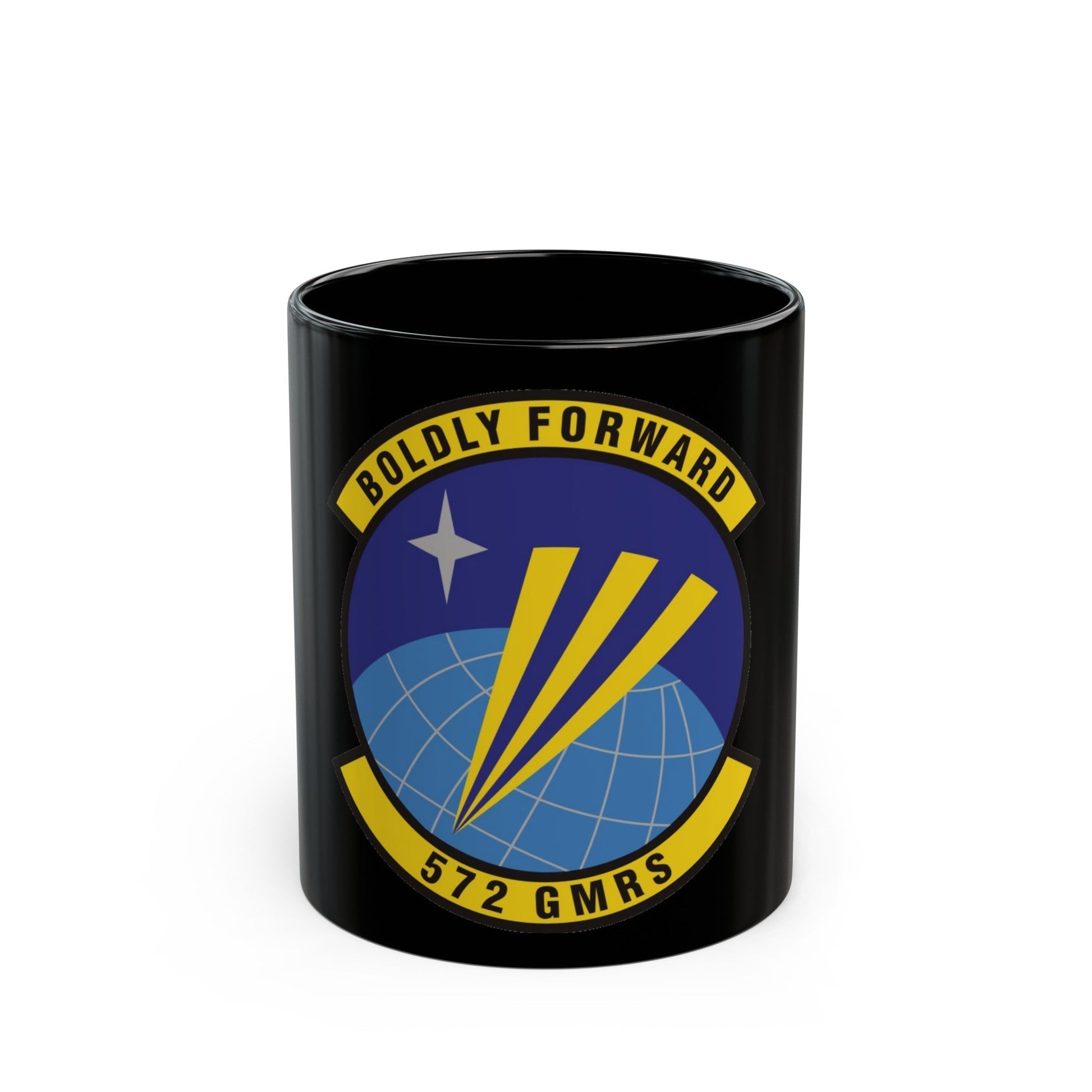 572d Global Mobility Readiness Squadron (U.S. Air Force) Black Coffee Mug-11oz-The Sticker Space