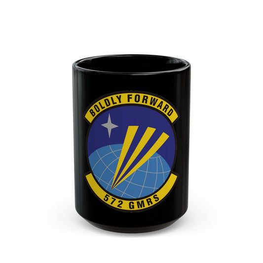 572d Global Mobility Readiness Squadron (U.S. Air Force) Black Coffee Mug-15oz-The Sticker Space