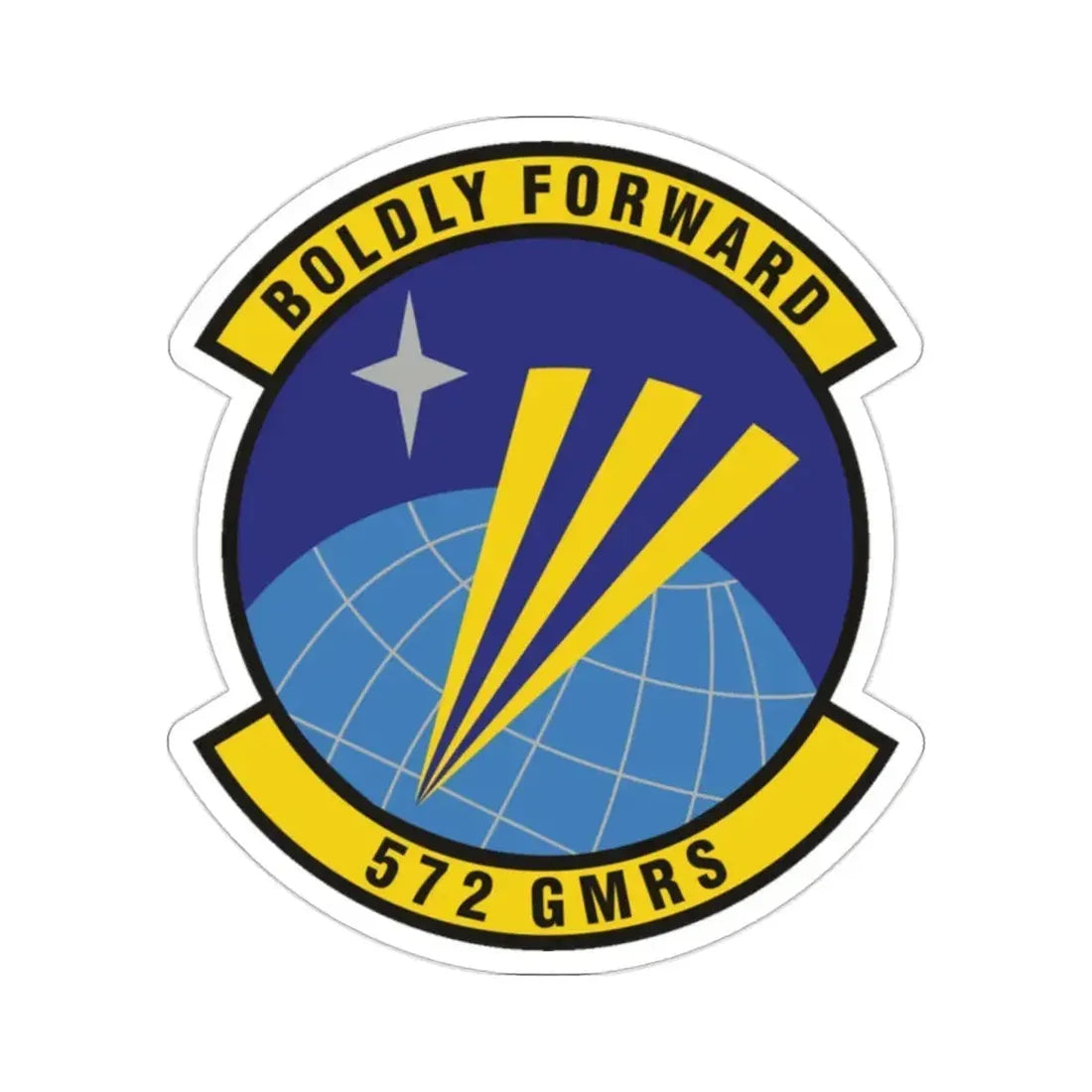 572d Global Mobility Readiness Squadron (U.S. Air Force) STICKER Vinyl Die-Cut Decal 2 Inch - The Sticker Space