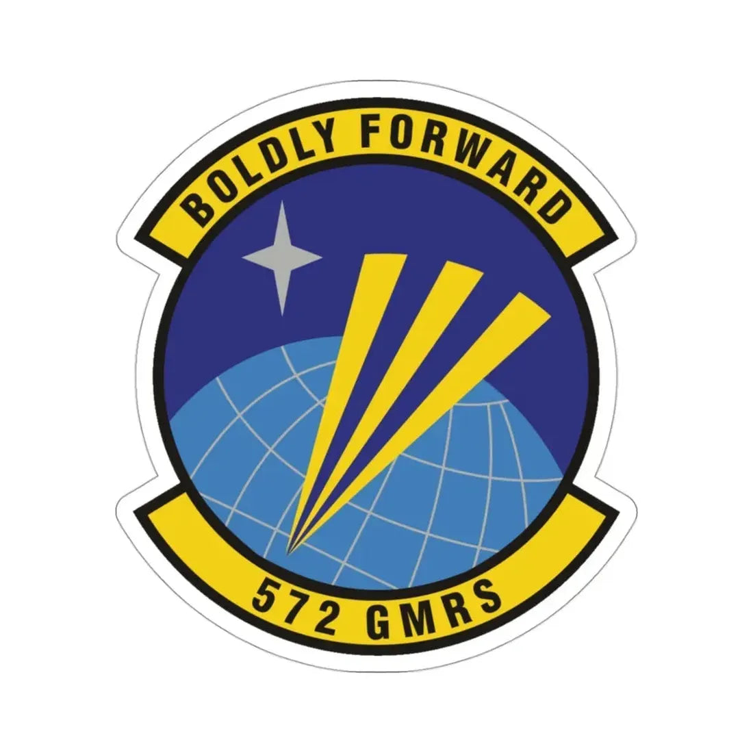 572d Global Mobility Readiness Squadron (U.S. Air Force) STICKER Vinyl Die-Cut Decal - The Sticker Space