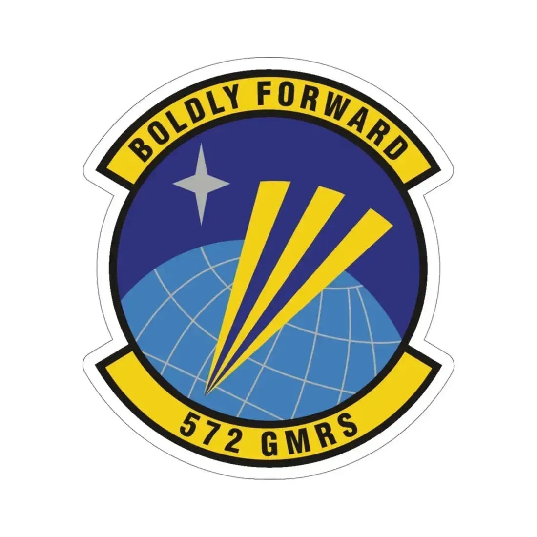 572d Global Mobility Readiness Squadron (U.S. Air Force) STICKER Vinyl Die-Cut Decal - The Sticker Space