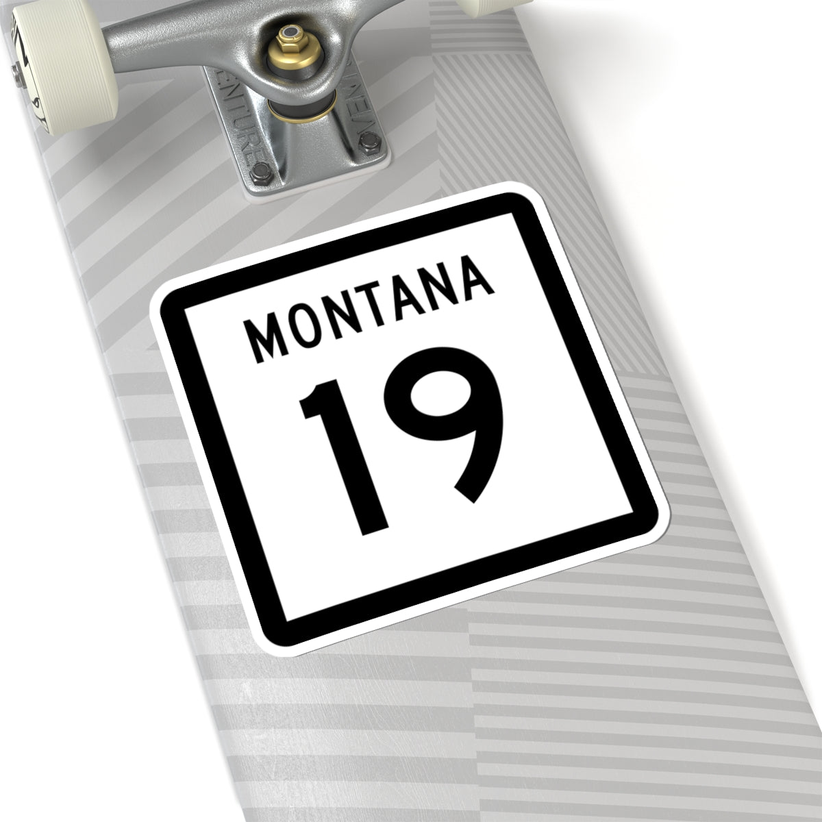 MT-19 (Montana) (Road Sign) STICKER Vinyl Kiss-Cut Decal