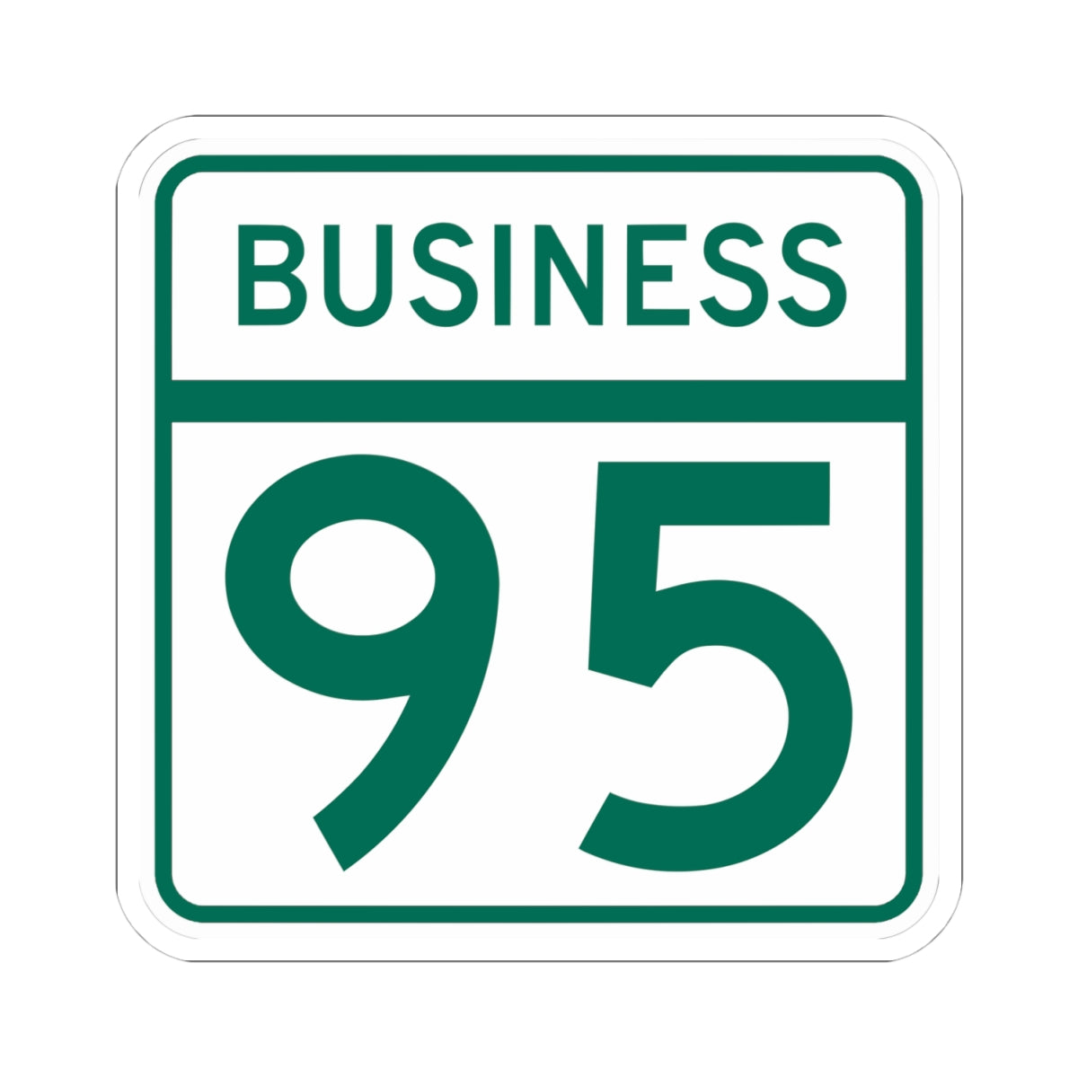 MD Route 95 Business (Maryland) (Road Sign) STICKER Vinyl Kiss-Cut Decal