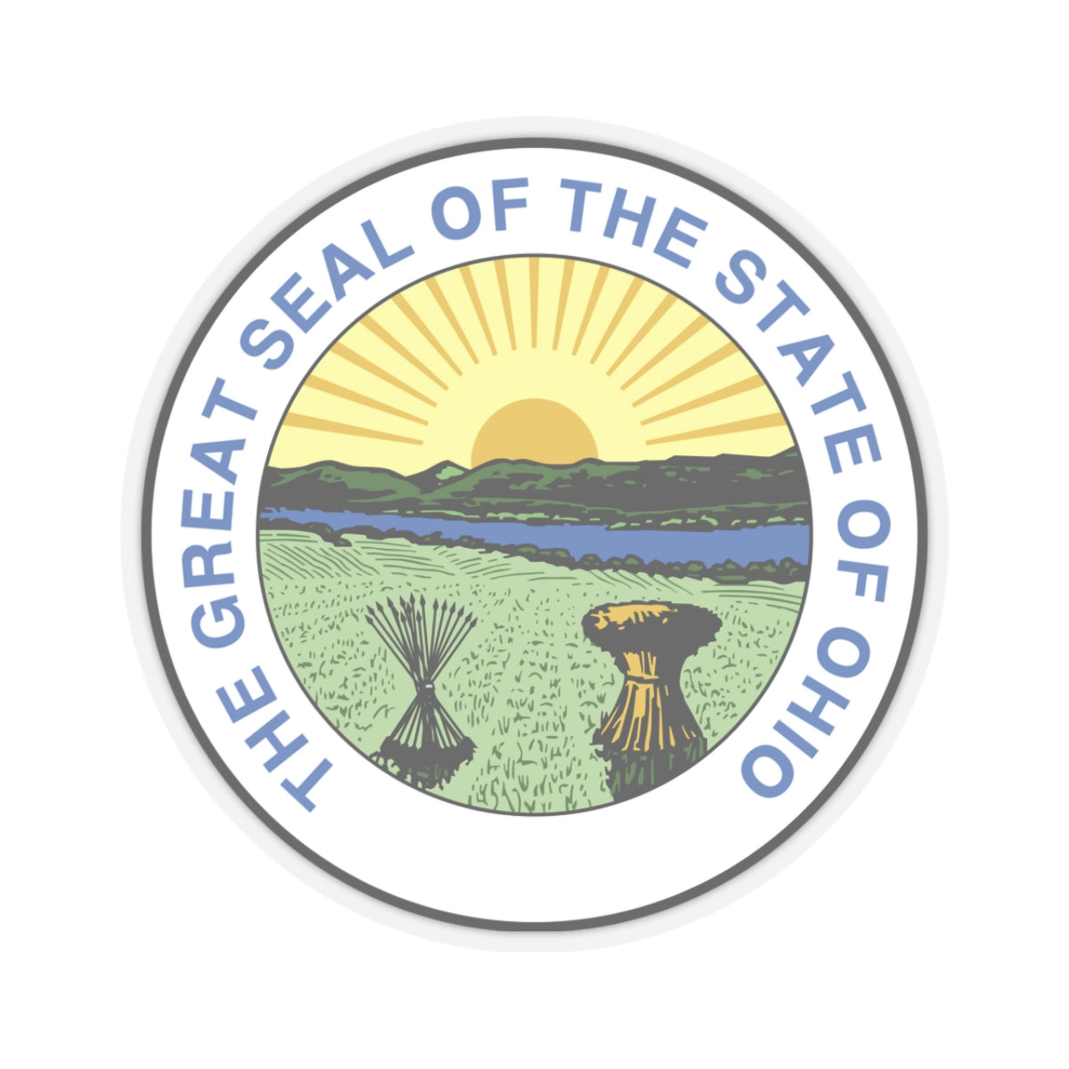 Seal of Ohio 1967 1996 - STICKER Vinyl Kiss-Cut Decal