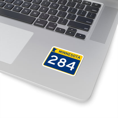 MN-284 wide (Minnesota) (Road Sign) STICKER Vinyl Kiss-Cut Decal