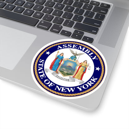 Seal of the New York State Assembly - STICKER Vinyl Kiss-Cut Decal