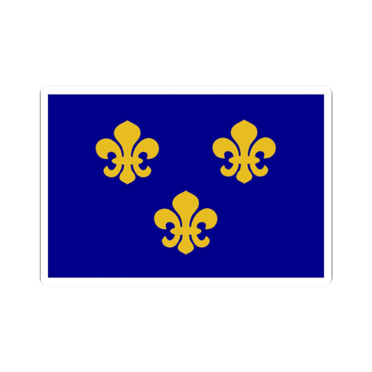 Flag of medieval France (France) STICKER Vinyl Kiss-Cut Decal