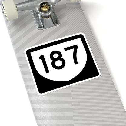 PR urban primary 187 (Puerto Rico) (Road Sign) STICKER Vinyl Kiss-Cut Decal