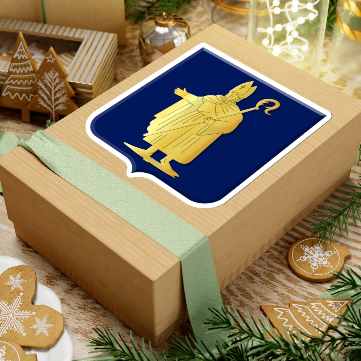 Baarn wapen oud (Netherlands) (Coat of Arms) STICKER Vinyl Kiss-Cut Decal