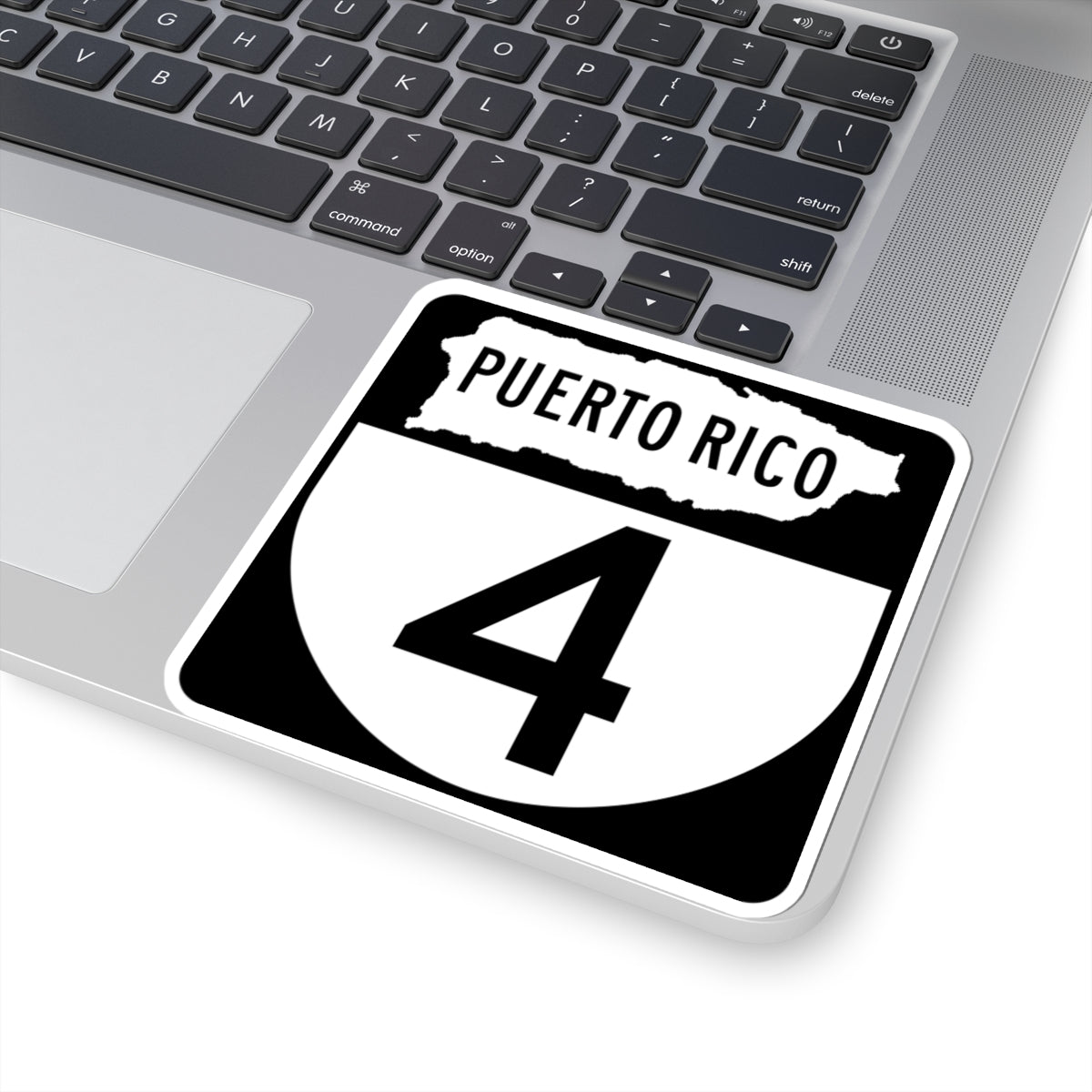 PR old 4 (Puerto Rico) (Road Sign) STICKER Vinyl Kiss-Cut Decal