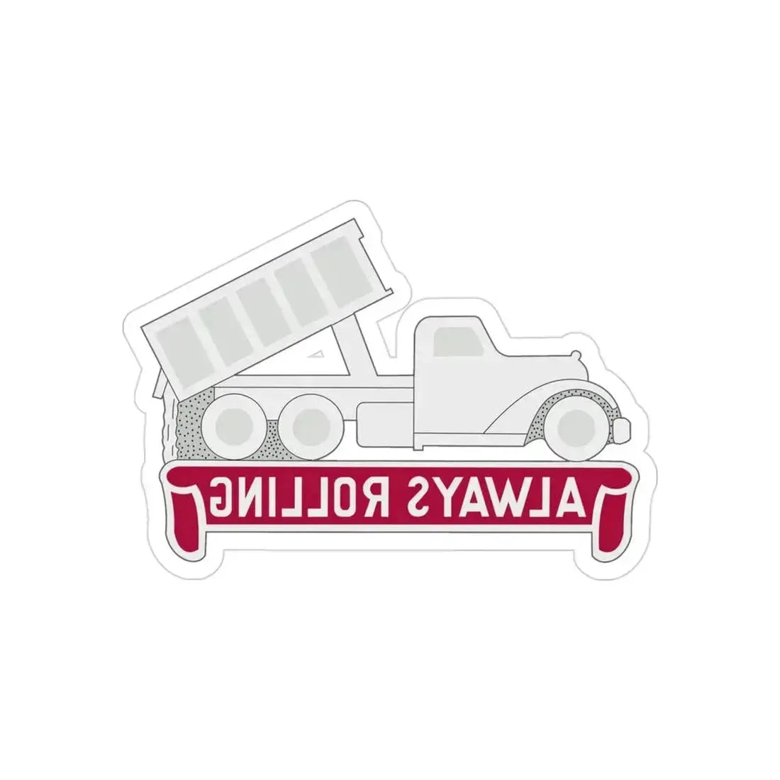 576 Engineer Company (U.S. Army) REVERSE PRINT Transparent Die-Cut STICKER 3 Inch Die-Cut Transparent - The Sticker Space