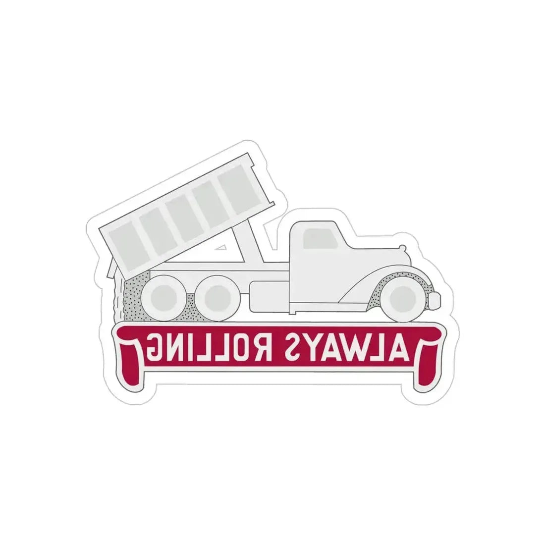 576 Engineer Company (U.S. Army) REVERSE PRINT Transparent Die-Cut STICKER 4 Inch Die-Cut Transparent - The Sticker Space