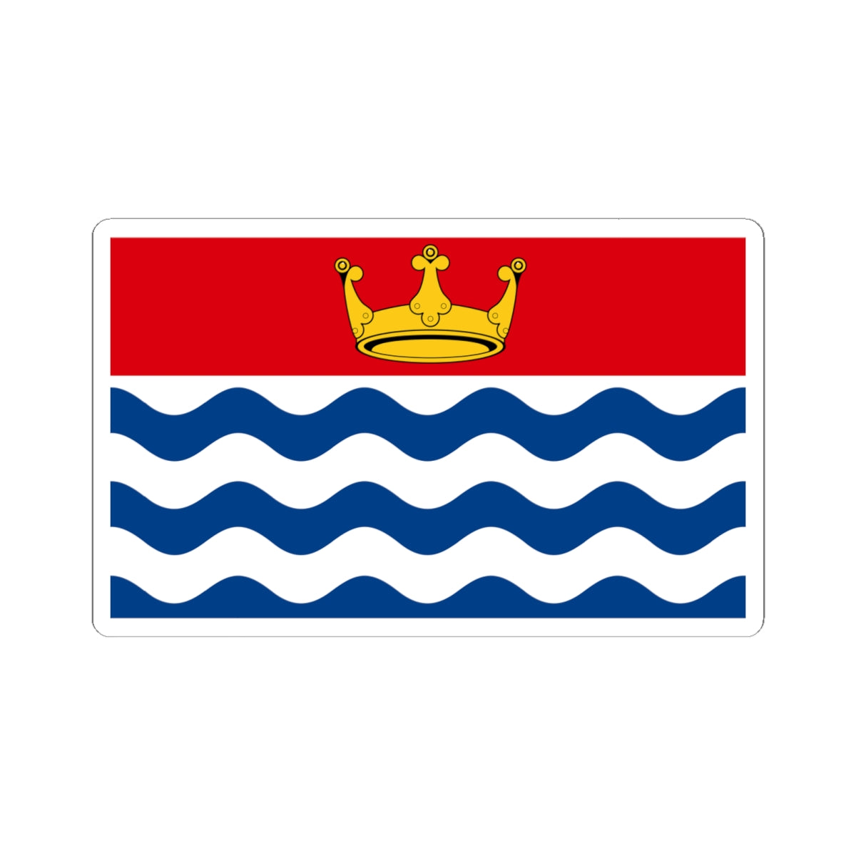 County Flag of Greater London (England) STICKER Vinyl Kiss-Cut Decal