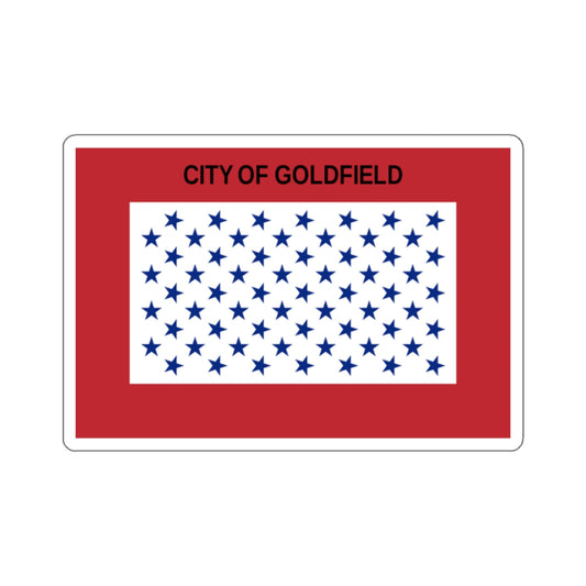 Flag of Goldfield, Colorado - STICKER Vinyl Kiss-Cut Decal