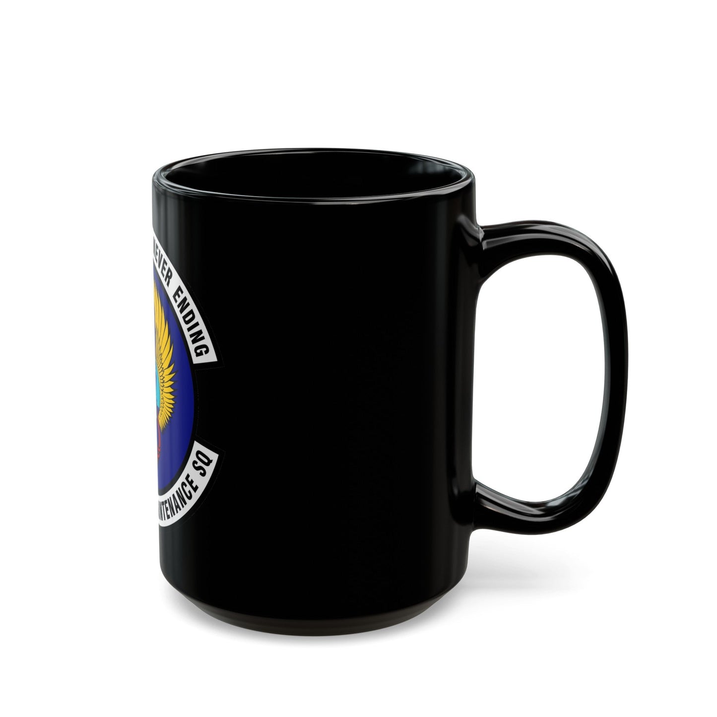 576th Aircraft Maintenance Squadron (U.S. Air Force) Black Coffee Mug-The Sticker Space