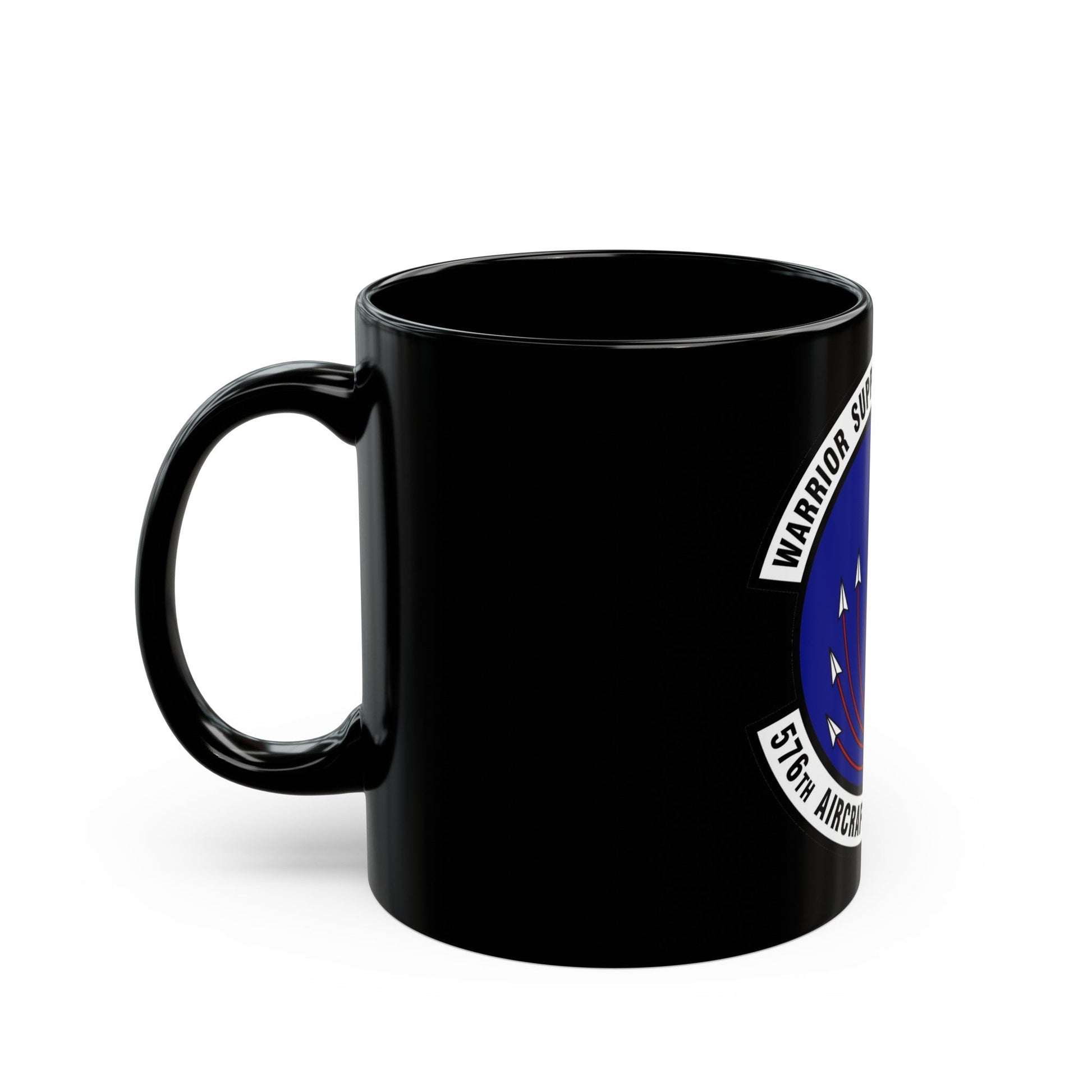 576th Aircraft Maintenance Squadron (U.S. Air Force) Black Coffee Mug-The Sticker Space