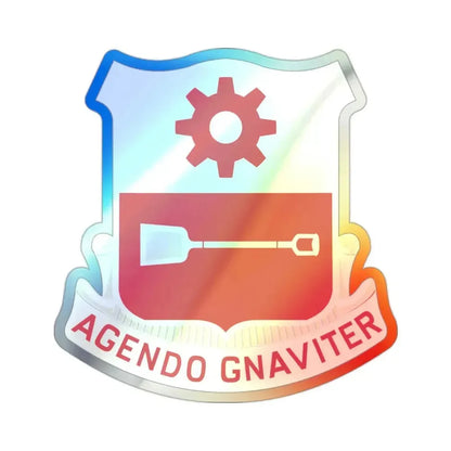 577 Engineer Battalion (U.S. Army) Holographic STICKER Die-Cut Vinyl Decal 2 Inch Holographic - The Sticker Space