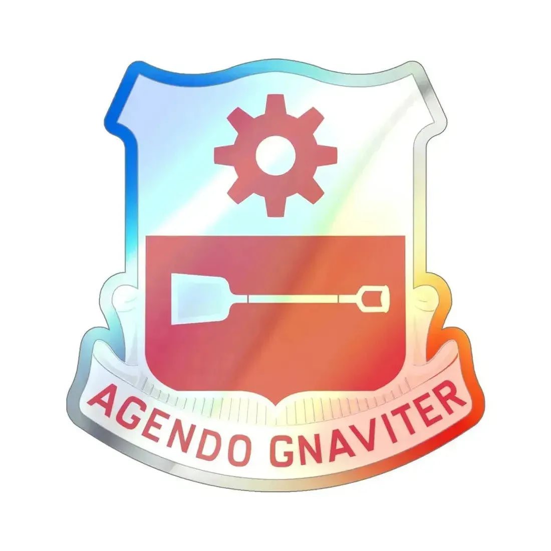 577 Engineer Battalion (U.S. Army) Holographic STICKER Die-Cut Vinyl Decal 6 Inch Holographic - The Sticker Space