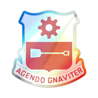 577 Engineer Battalion (U.S. Army) Holographic STICKER Die-Cut Vinyl Decal - The Sticker Space