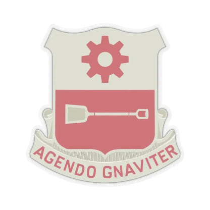 577 Engineer Battalion (U.S. Army) STICKER Vinyl Kiss-Cut Decal 6 Inch Transparent - The Sticker Space