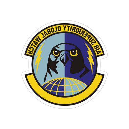 577 Software Engineering Squadron AFMC (U.S. Air Force) REVERSE PRINT Transparent STICKER-4" × 4"-The Sticker Space