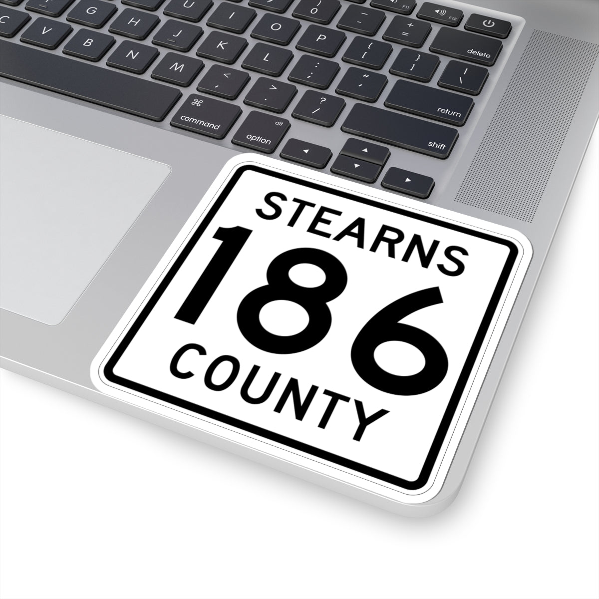 Stearns County Route 186 (Minnesota) (Road Sign) STICKER Vinyl Kiss-Cut Decal